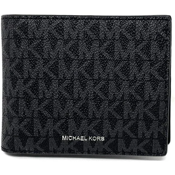 Michael Kors Men's Cooper Billfold with Passcase Wallet (Black) - Picture 4 of 10